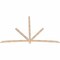 Ekena Millwork Alberta Smooth Timber Gable Bracket, Douglas Fir, 108"W x 72"H x 1 1/2"D x 3 1/2"F, 16/12 Pitch GBW108X72X0204ALB00SDF - alternate 2